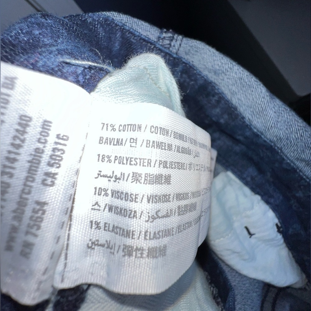 Hollister Women’s Small Dark Denim Blue Jeans Overalls Jumper S - Picture 14 of 14